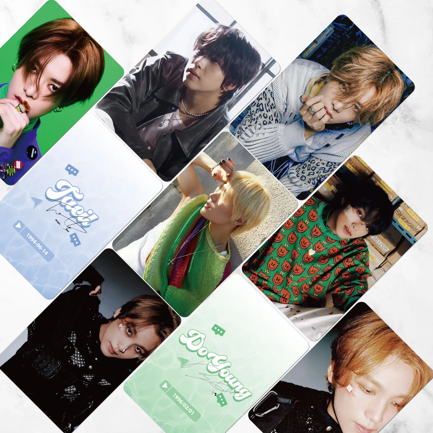 K-POP トレーディングカード 男性アイドル Lomo Kpop 127限定版カード,johnny tayong,ydoyoung,jaehyun
