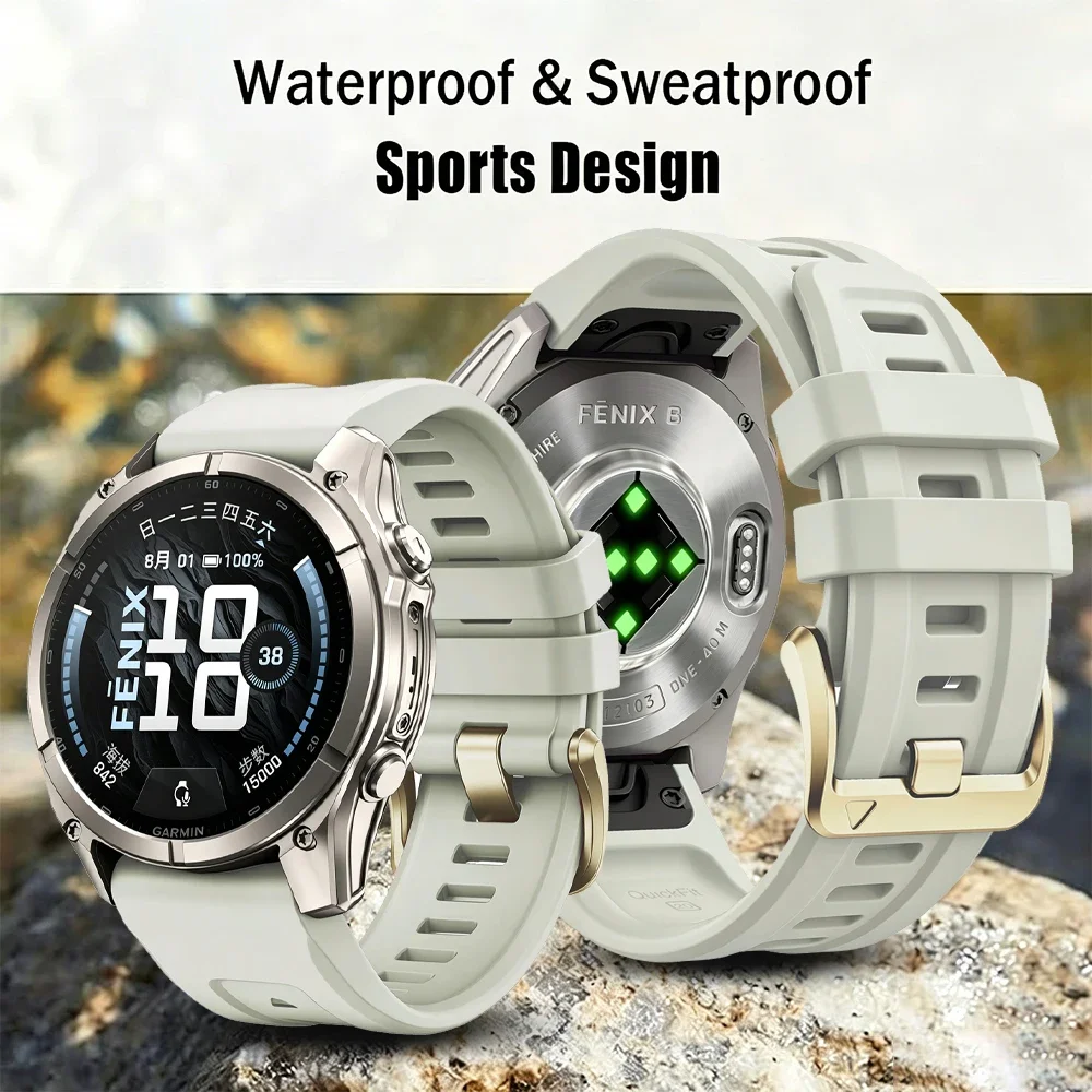 Sport Silicone QuickFit 20mm Watch Band Strap
