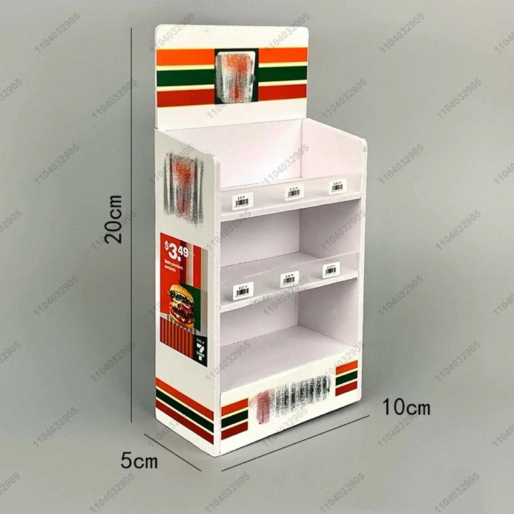Miniature Shop Furniture Fridge Freezer Shelf Cool Drink Food Items Toy Mini Handcraft Dollhouse Simulation Scenario Display 5