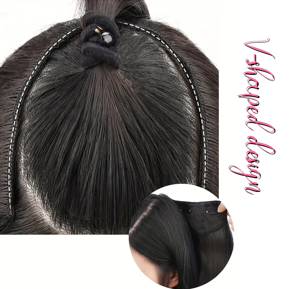 Synthetic Hair Extension Black Clip In Hair Pieces for Women