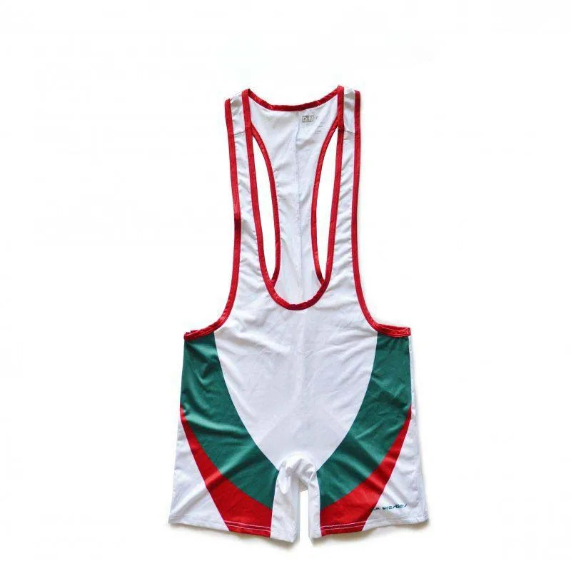 Men Jumpsuits Men's Jumpsuit Printed Colorblocking Sexy Thin Polyester Fashion Boxer Shorts Sports Riding Wrestling Muscle