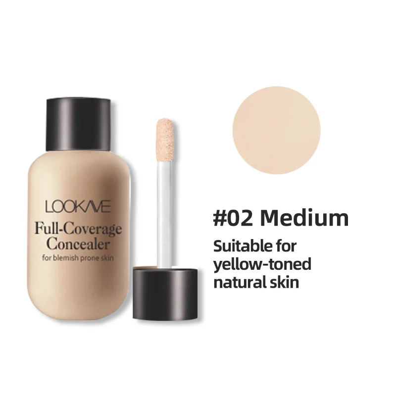 Waterproof Liquid Concealer 3 Colors Matte Full Coverage Acne Scars Dark Circles Foundation Whitening Lasting Makeup Cosmetics