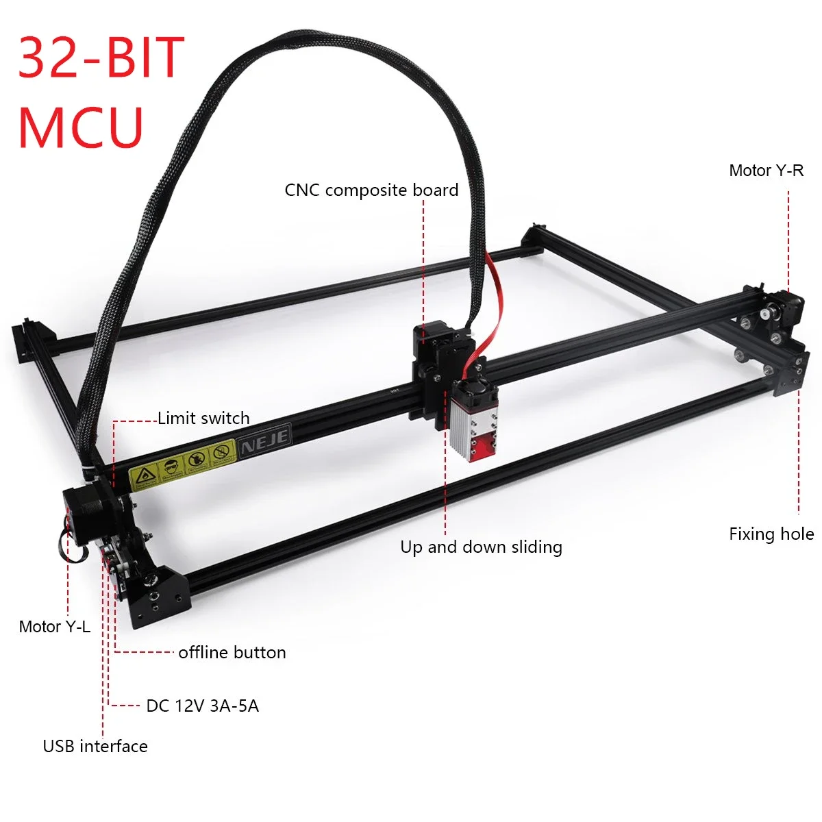 

NEJE 3 max A40640 Lasergravierer Cnc Fiber Cutting Engraving Printer And Plywood Laser Cutter