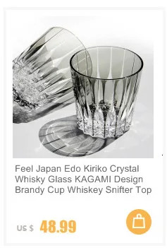 Description Picture 4 of itemModern Style Vast Sky Whisky Rock Glass Manual Cut Crystal Sword Pattern Old Fashioned Brandy Tumbler Whiskey XO Snifter Liquor