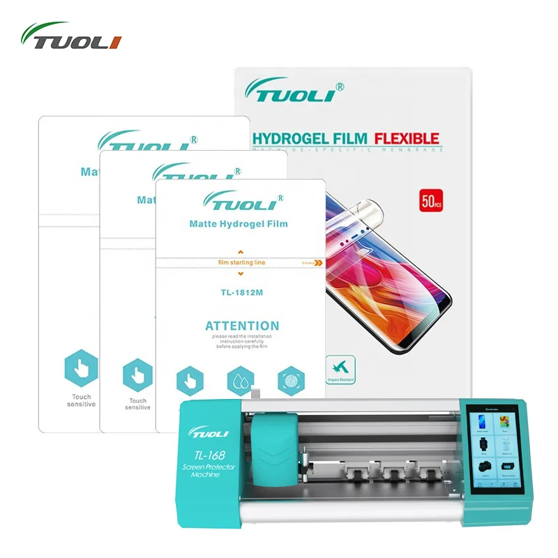 TUOLI 25Pcs TL-1812M Matte 180mm*120mm For Apple Watch Samsung Huawei Cutter Machine Tpu Hydrogel Film Phone Screen Protector
