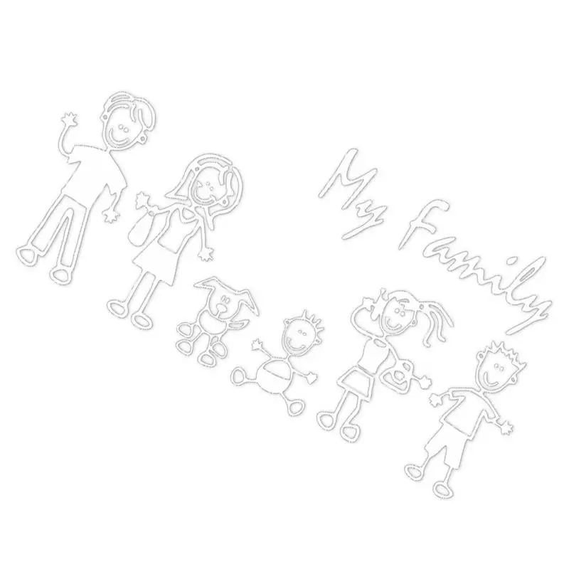 

Stick Figure Family Car Stickers Stick Figure Family Decals Stick Figure Family Car Sticker Decal Mom Dad Kids Dog Sticker All