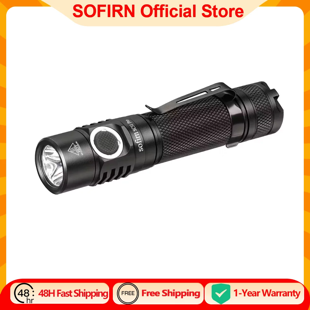 Sofirn sc31 pro leistungs starke 2000lm 2,0 taschenlampe sst40 5v/2a tragbare wiederauf ladbare led laterne usb c fackel anduril