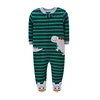 Winter Baby Clothes Newborn Boys Girls Warm Footed Fleece Jumpsuit Cute Dinosaur Rompers Fox Zipper Cotton Infants Pajamas 0-12M 6