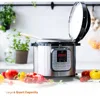 Electric Pressure Cooker 10 in 1 Multifunctional, Slow Cooker, Rice Maker, Programmable with 18 Cooking Presets, Non-Stick, 6 Qt 5