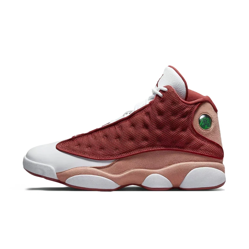 NIKE Jordan Air Jordan 13 Orange/White Men's Mid-Top Retro Non-Slip Durable Casual Cushioned Basketball Shoes DJ5982-601