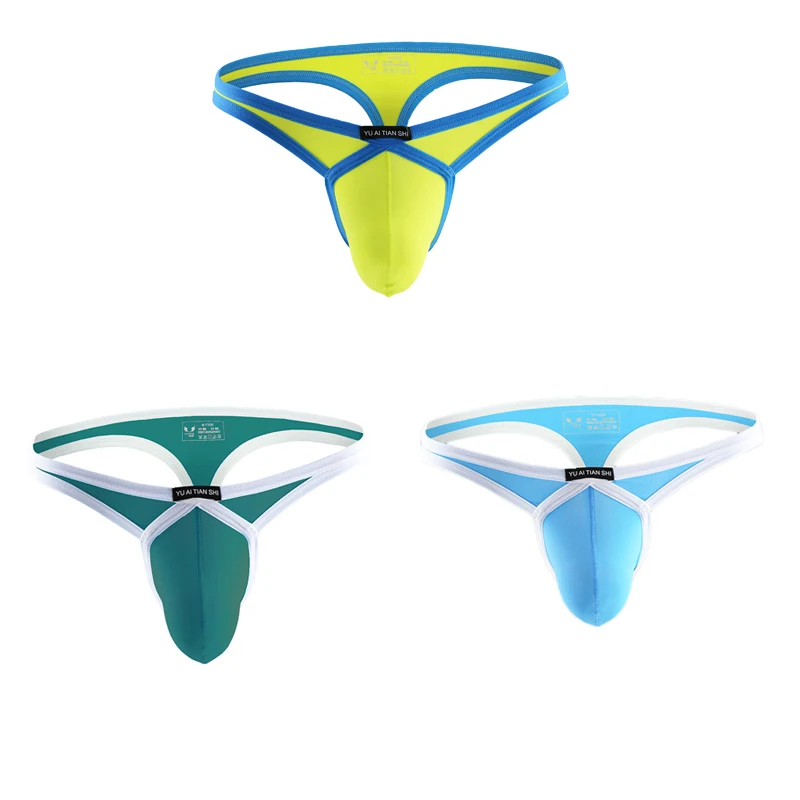 Men's briefs Bikini sexy T underwear 3PCS