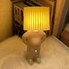 Claeted Naughty Boy Creative Table Lamp Unique LED Pleats Reading Lighting Bedroom Bedside Night Light Children's Gift 2