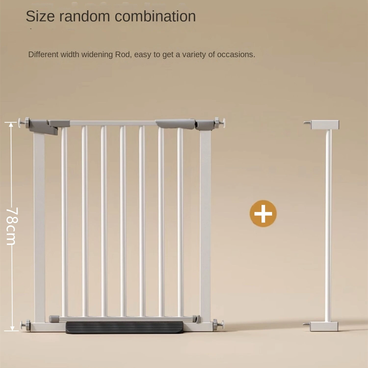 Baby Gate for Doors and Stairs Baby Dog Anti Fall Stair Wide Gate Safety Protection Extensions Automatic Closure