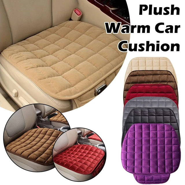 Upgrade Universal Front Car Plush Seat Cover Cushion Comfortable Protection  Pad Mat Voiture Pad Winter Warm Car Seat Cushion