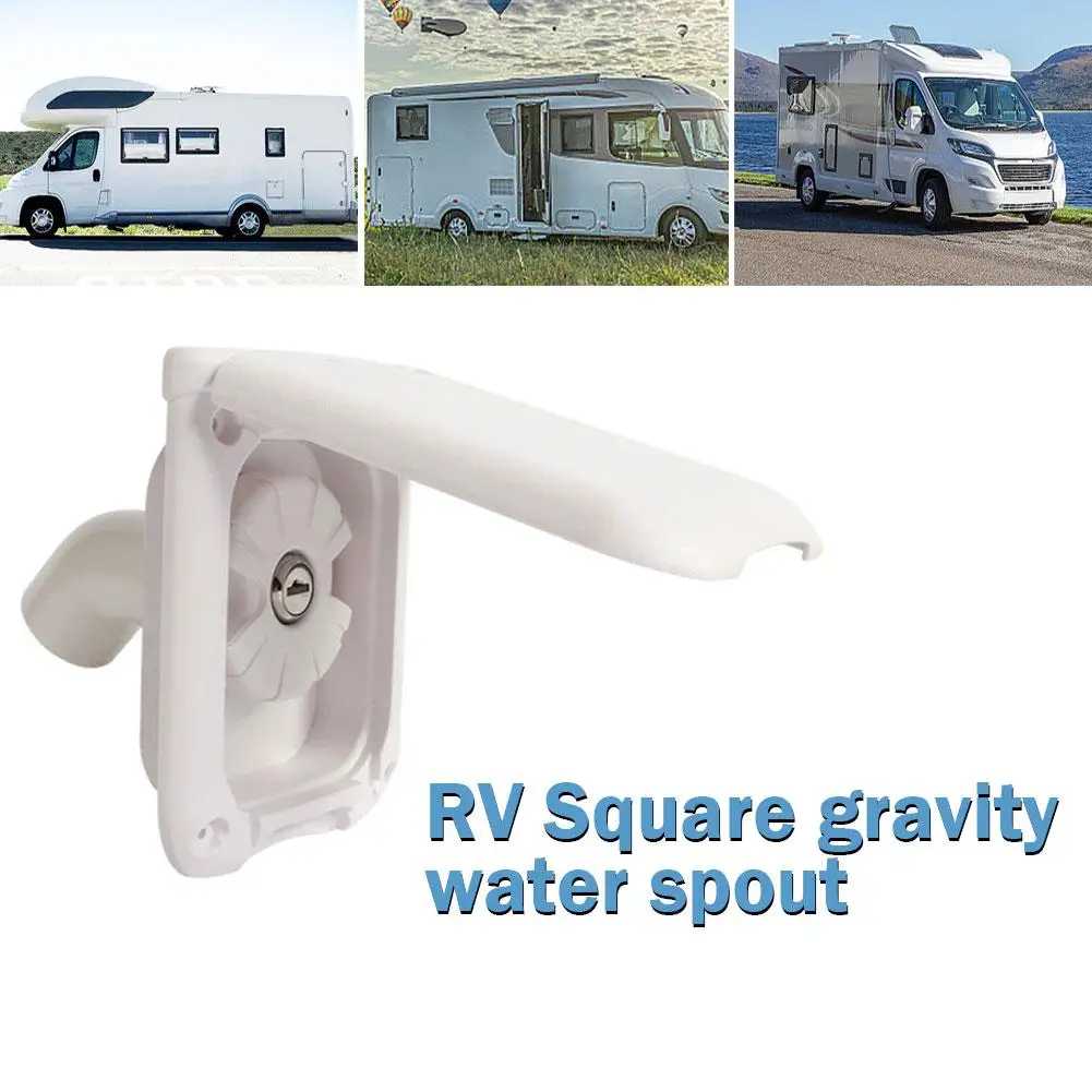 

RV Gravity Filler Camper Water Inlet With Dustproof Cover For Motorhomes Boats RV Fresh Water Fill Hatch Inlet Filter Locka E9L2