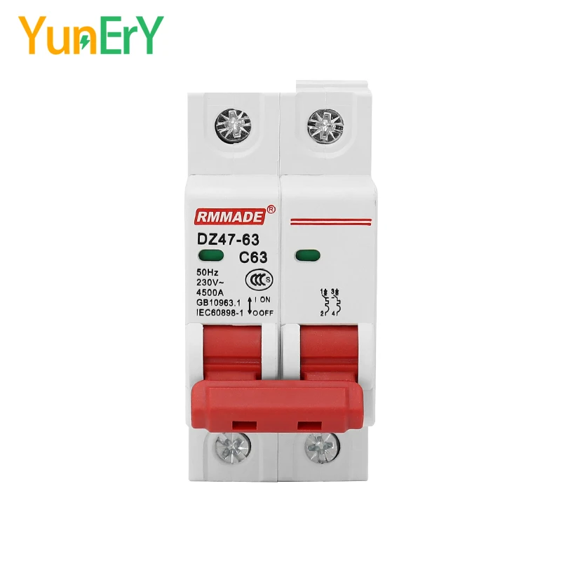 DIN  DZ47-63 ̴ ȸ ܱ  ġ, AC 230V-400V 1P 2P 3P 4P MCB 6A 10A 16A 20A 25A 32A 40A 50A 63A 80A 100A 125A