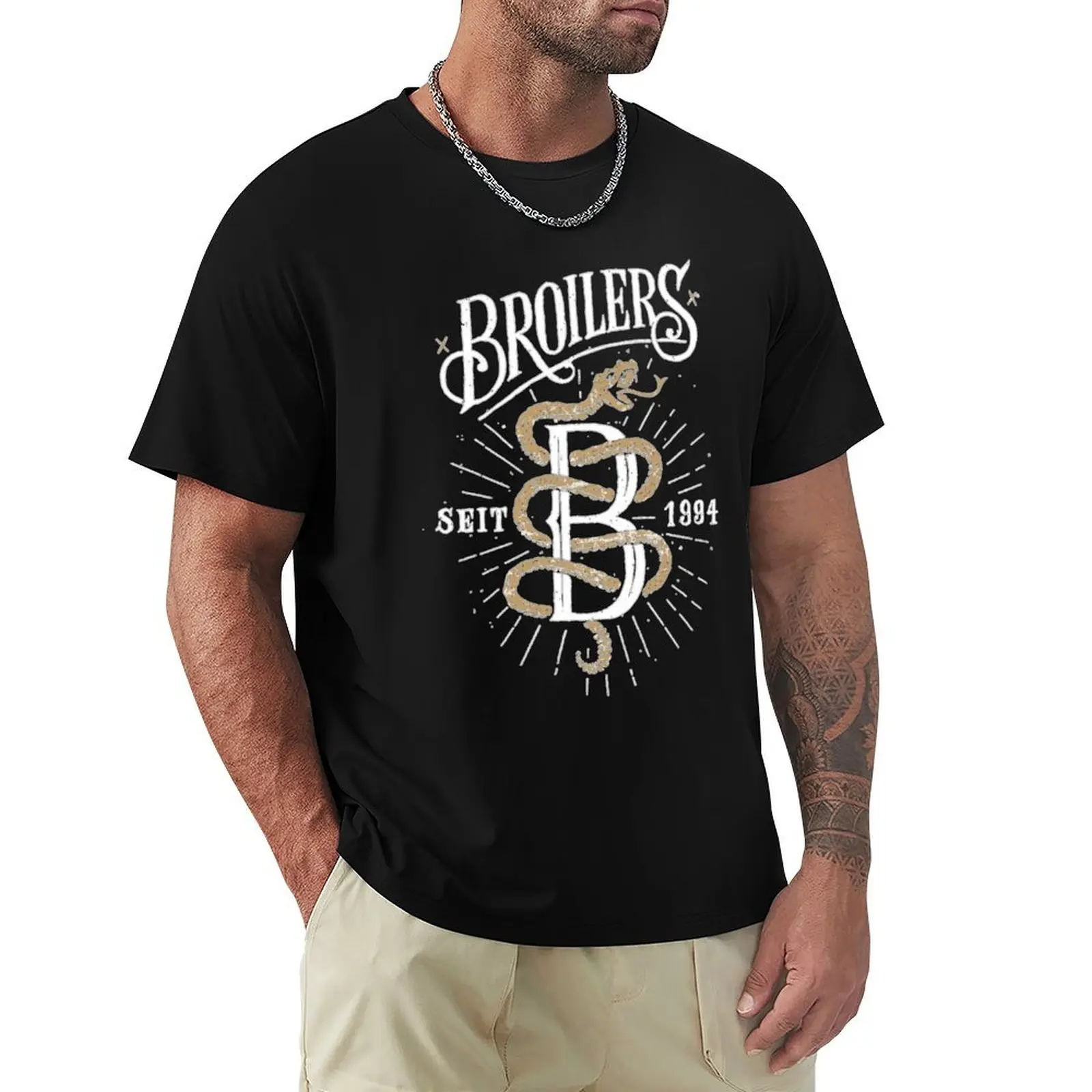 

Broiler Hen T-shirt hippie clothes Blouse oversized tees Men's cotton t-shirt