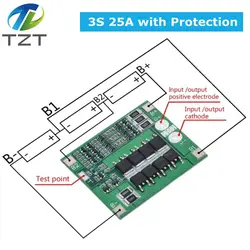 Enhanced Li-ion Lithium Battery Charger Protection Board with Balancing (40A/60A) (3S 25A Balance)