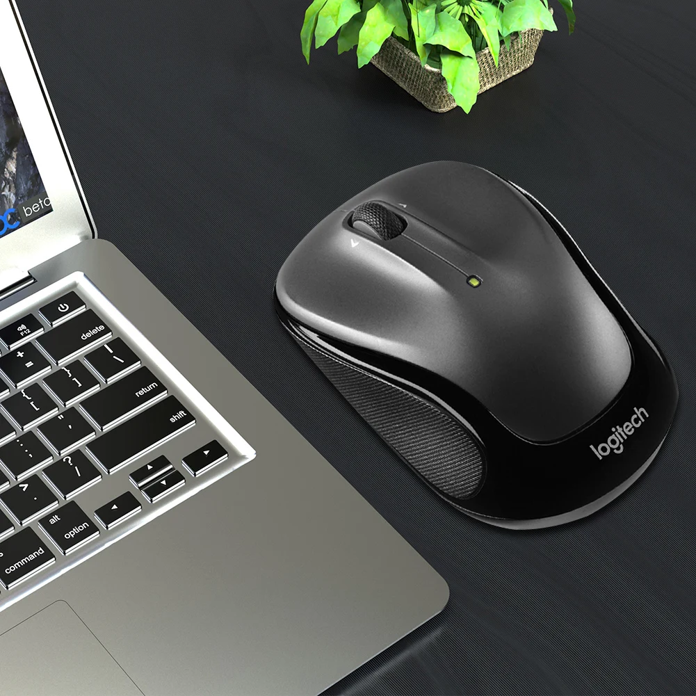 Logitech M325 3 Buttons Office Wireless Mouse 1000DPI 2.4GHz Unifying Receiver Ergonomic Optical Mice Business Comfort Laptop