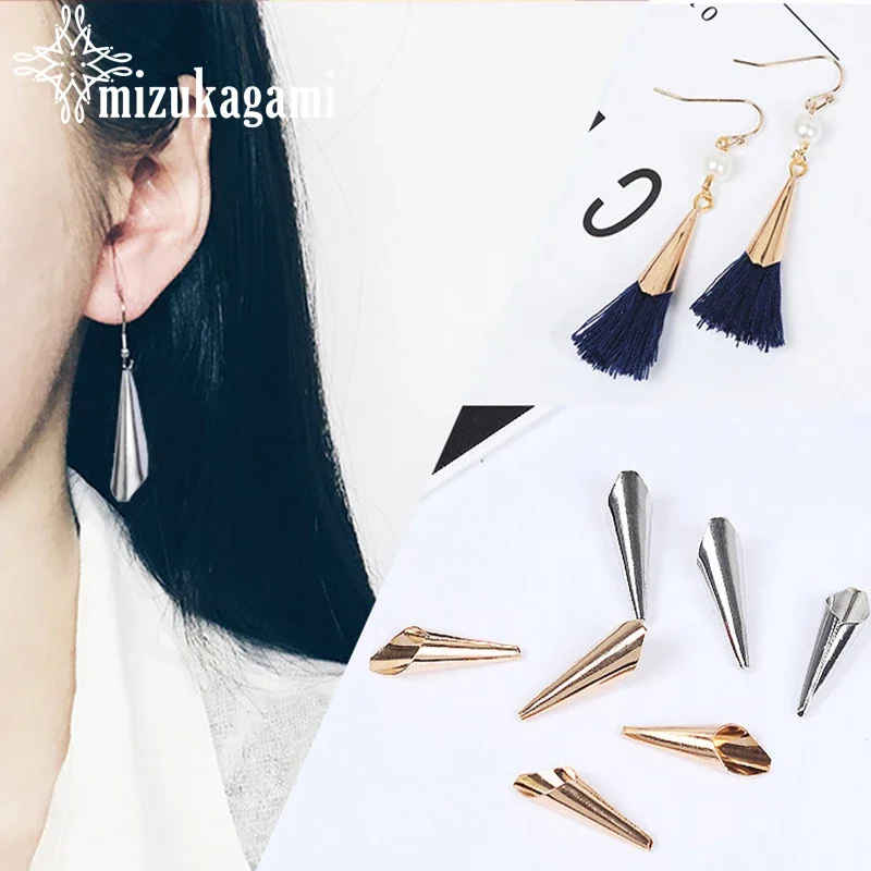 10 teile/los Legierung Metall Gold Blumen Quasten End Kappe Charms Anhänger Für DIY Schmuck Zubehör