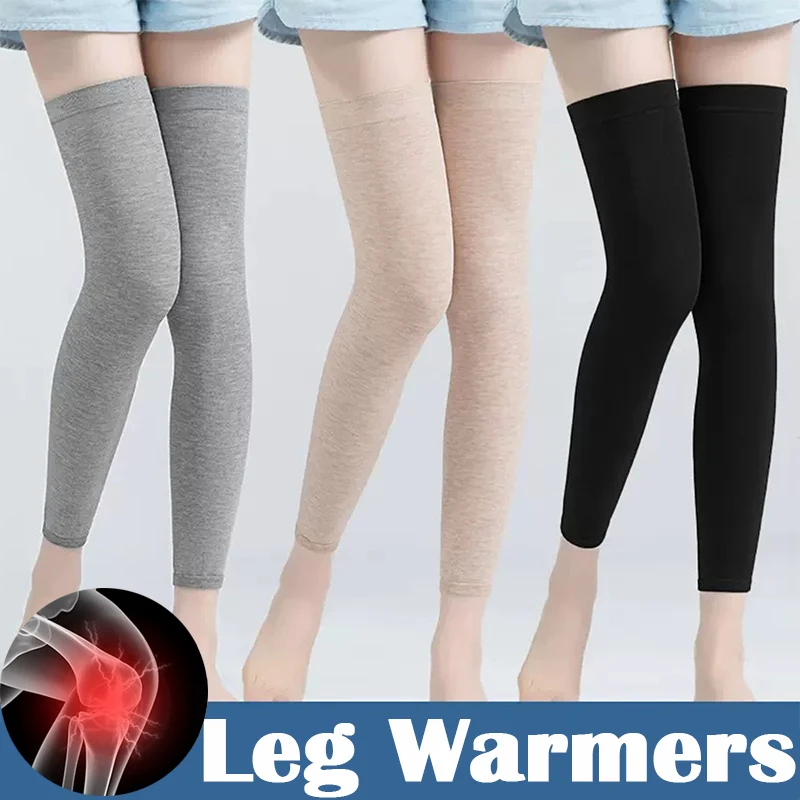 Elastic Leg Cover Protecter Cotton Knee Pads Sport Compression Knee Support Sleeve Summer Air-conditioned Room Warmer Long Socks