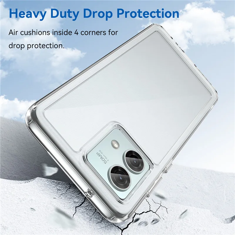 Per Motorola Moto G84 Custodia Motorola Moto G84 Cover Tpu Border Acrilico Backplane Custodie Protettive Per Telefono Su Moto G84 G54 G14 Funda