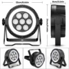 Somspot 8PCS RGBW 4-IN-1 LED Par Lights DMX512 Sound Control Stage Effect Lighting Projector for Party Concert Wedding Theater 5