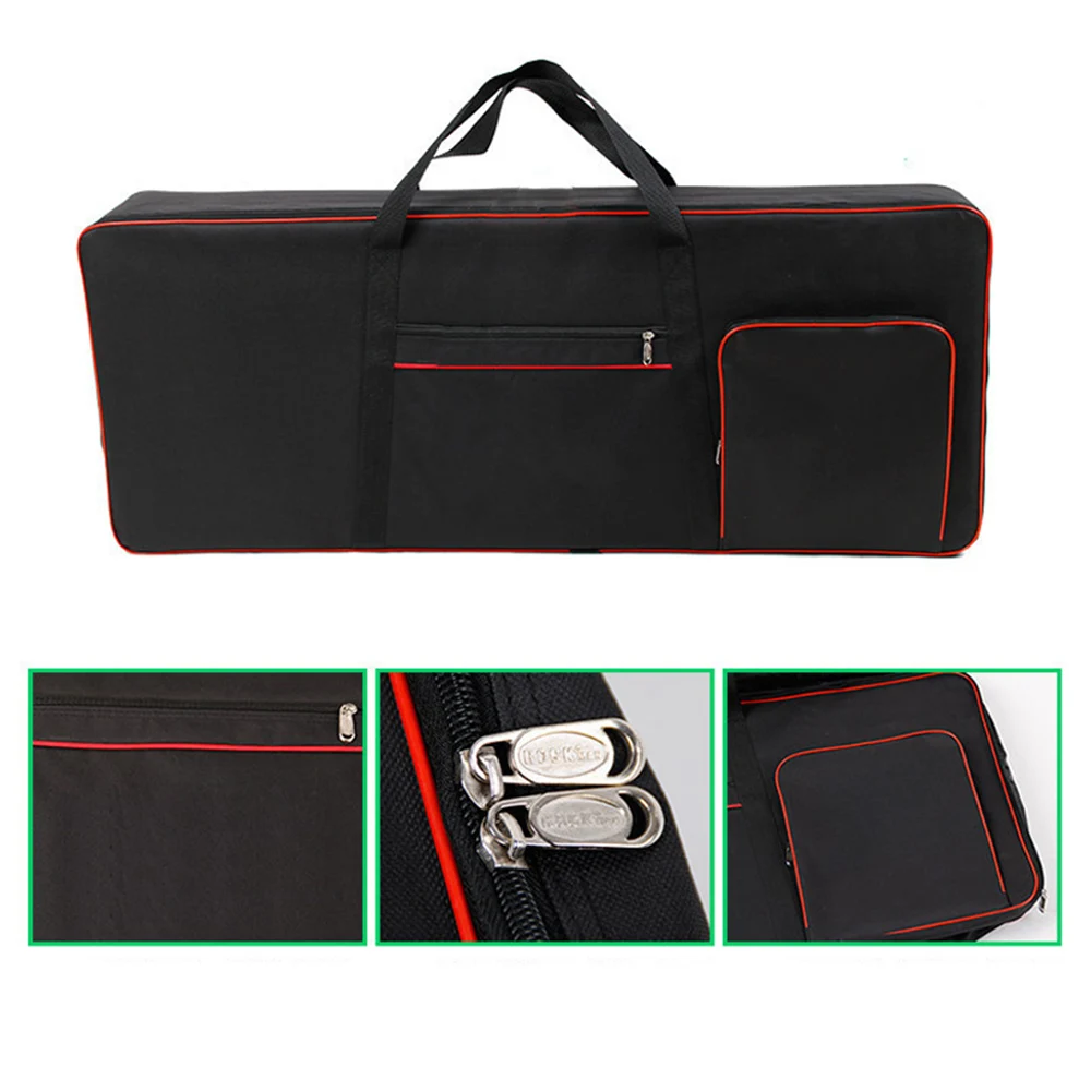 Portable Shockproof And Waterproof Reversible 61 Key Electronic Piano Case Piano Case Padded Keyboard Instrument Protection