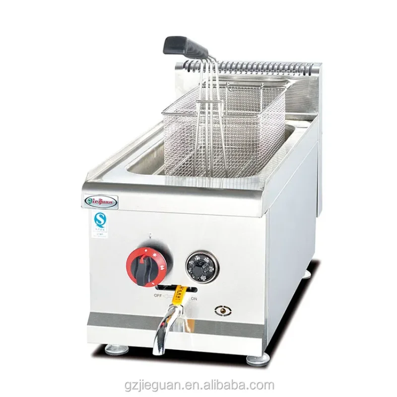 Stainless Steel Deep Fryer Gas 6 Liters