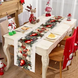 Festive Christmas & New Year Table Runner - Decorative Holiday Table Accent (41)