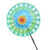 Double Layer Colorful Flower Garden Wind Spinner Stakes Patio Windmill Courtyard Garden Decoration Outdoor Accessories 4