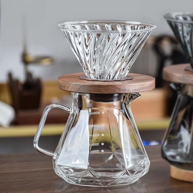 Coffee Obsidian Diamond Hand-brewed Coffee Sharing Pot Filter Cup Cloud Hand-brewed Coffee Pot Set 2
