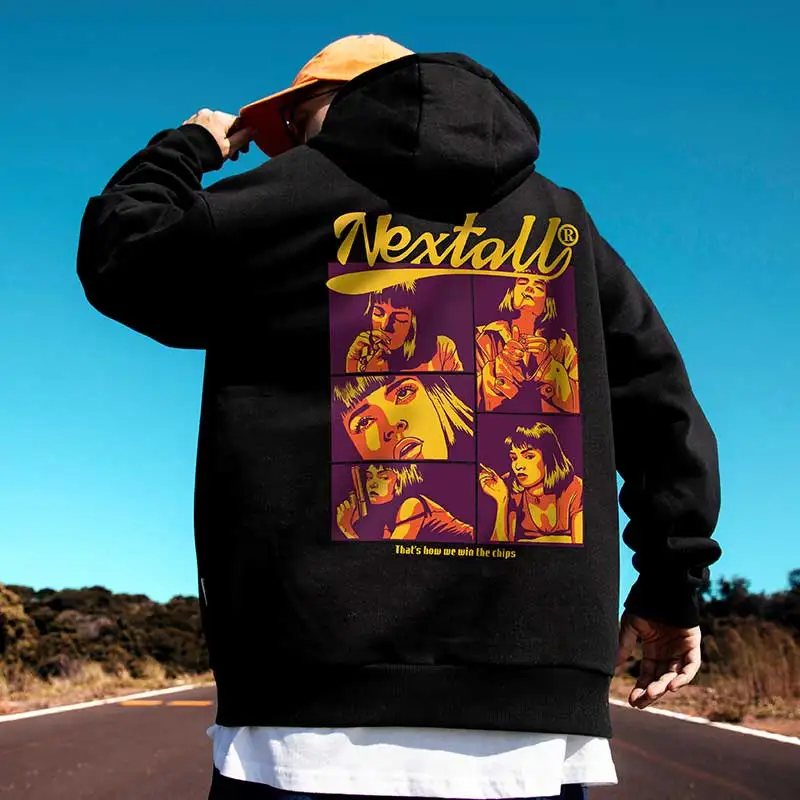 

Men Funny Oversize Hoodies That's How We Win The Chips Pullover Casual Hip Hop Hooded Sweatshirts Streetwear Loose Homme Clothes