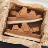 2024 Men Cowhide Non-Stuffy Feet Fashion Sandals Summer New Couple Thick Bottom Increased Super Soft Outdoor Slippers Women 5