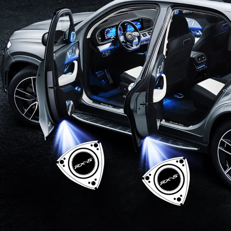 마쓰다 RX-8 2003-2015 2016 2017 2018 LED 자동차 문짝 배지 조명 프로젝터, 고스트 섀도우 웰컴 램프, 자동차 액세서리
