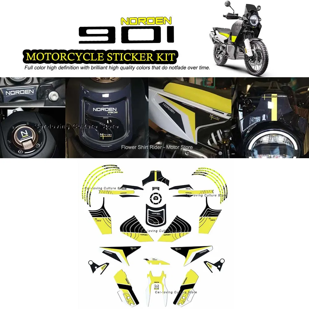 

Waterproof Protective Sticker Motorcycle Protection Kit Fuel Tank Pad 3D Epoxy Resin Sticker For Husqvarna Norden 901