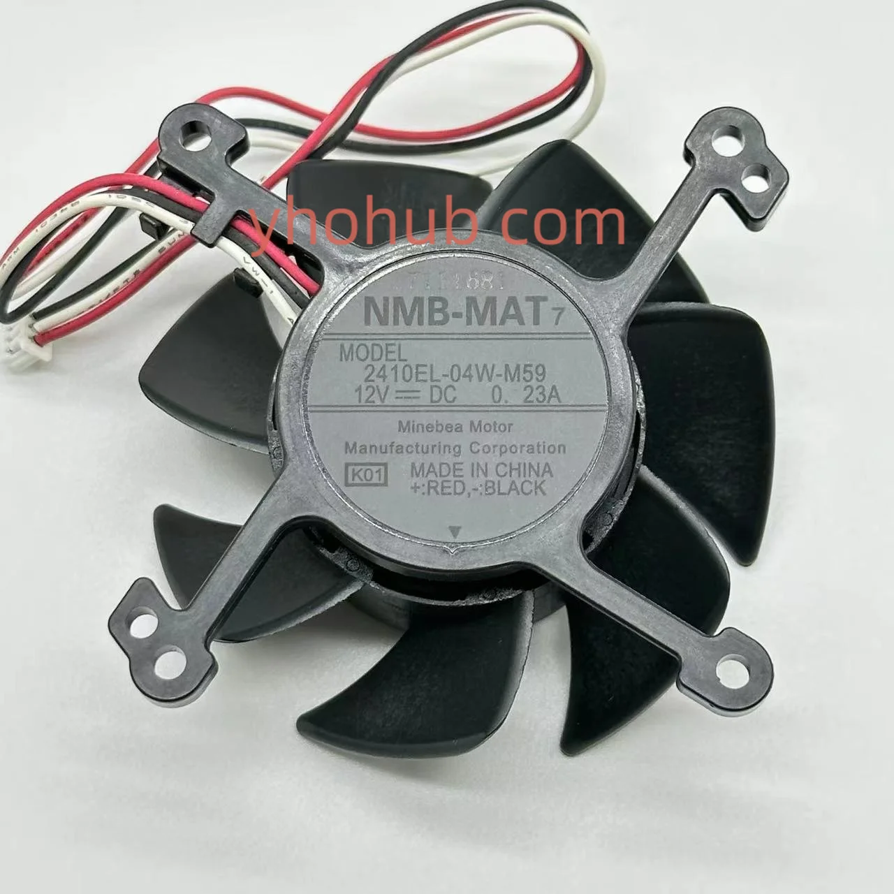 

NMB-MAT 2410EL-04W-M59 K01 Server Cooling Fan DC 12V 0.23A 3-Wire