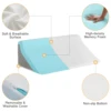 Memory Foam Wedge Pillow For Side Sleepers - Post-Surgery Recovery, Back Pain Relief, Pregnancy Support, Bedding Accessory With 3
