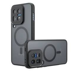 Sleek Magnetic Matte Frosted Translucent Case - Drop - Proof, Non - Yellowing, Anti - Fingerprint Protection for Pc + tpu (IQOO 15 Ultra)