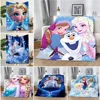 Cartoon Disney Frozen Princess Printed Blanket Picnic Blankets Warm Blanket Soft Comfortable Blanket Home Travel Birthday Gift 1