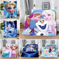 Cartoon Disney Frozen Princess Printed Blanket Picnic Blankets Warm Blanket Soft Comfortable Blanket Home Travel Birthday Gift 1