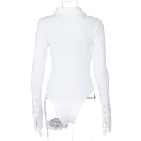 Abigail Polo Long Sleeve Bodysuit 6