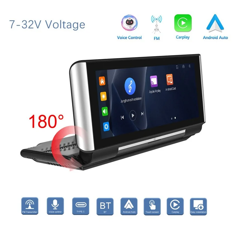 Portable 6.86Inch Folding Screen Car Radio Wireless Carplay Android Auto MP5 Player Car Stereo Bluetooth FM
