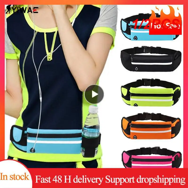 

1/2PCS Running Waist Bag Gym Fanny Outdoor Belt Bag Mobile Phone Pack for Men Women Running Jogging Run Pouch Hydration Cycling