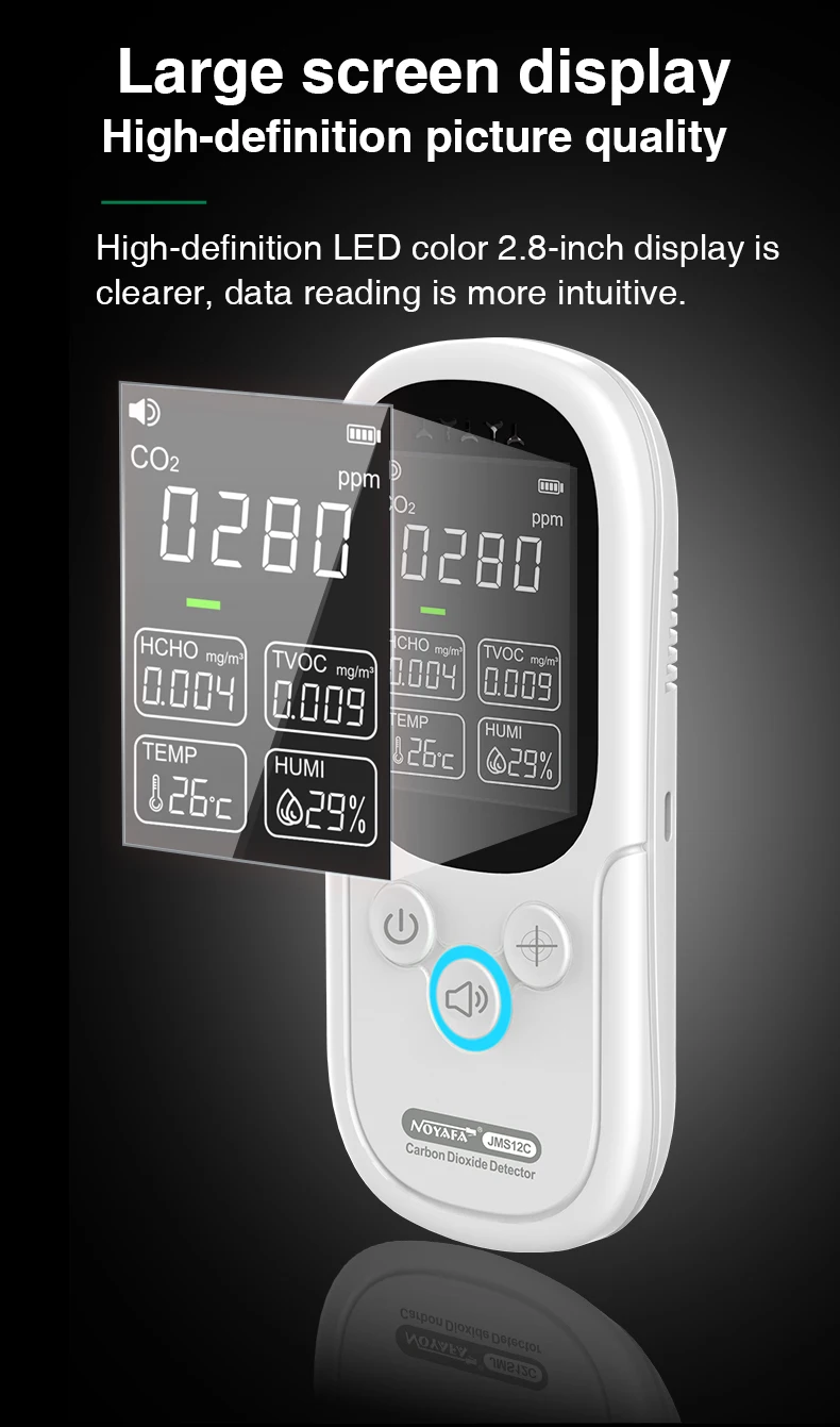 NOYAFA JMS12C Air Quality Testing Instrument Professional Environmental Gas Form