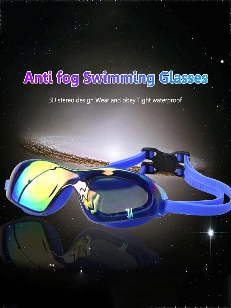 Swimming Goggles Adjustable Electroplate Diving Glasses No Leaking Swim Sports Eyewear for Women Men Youth Kids