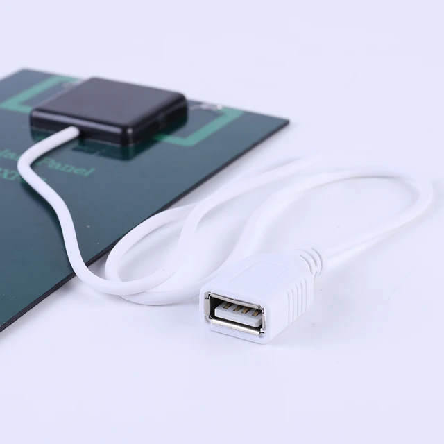 USB Solar Panel Charger 5W 5V Portable Solar Panel Polysilicon Solar Plate for 3-5V Battery/Phone Charging for Outdoor Camping 5