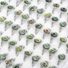 100pcs/Lot Factory Wholesale Hot Mix Colors Devil Eye Finger Ring Party Hot Gothic Oval Blue Red Green Eye Ball Jewelry 5
