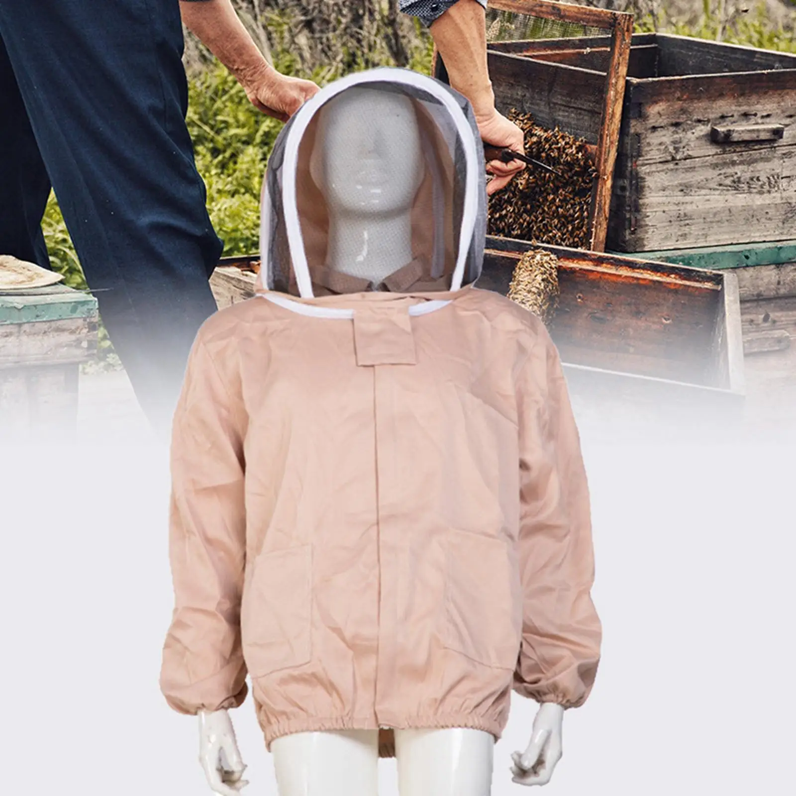 Beekeeping Jacket Professional Beekeeper Equipment Beekeeper Suit Field Work Jackets for Backyard Indoor Outdoor Farm