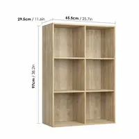 Wooden Bookshelf Desktop Sundries Stationery Organizer 2